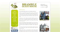 Desktop Screenshot of brambleguesthouse.co.uk